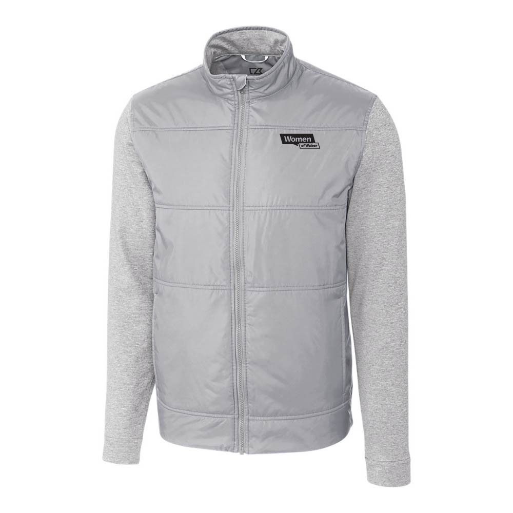Cutter & Buck Stealth Hybrid Quilted Mens Full Zip Windbreaker Jacket