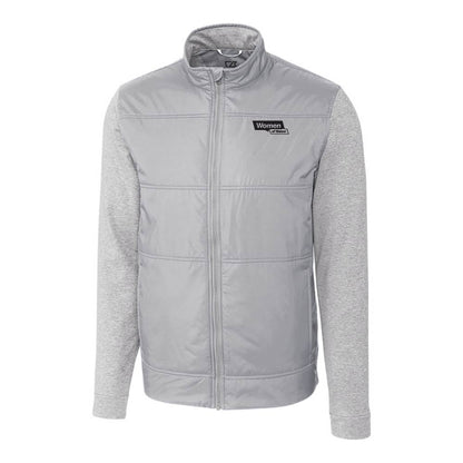 Cutter & Buck Stealth Hybrid Quilted Mens Full Zip Windbreaker Jacket