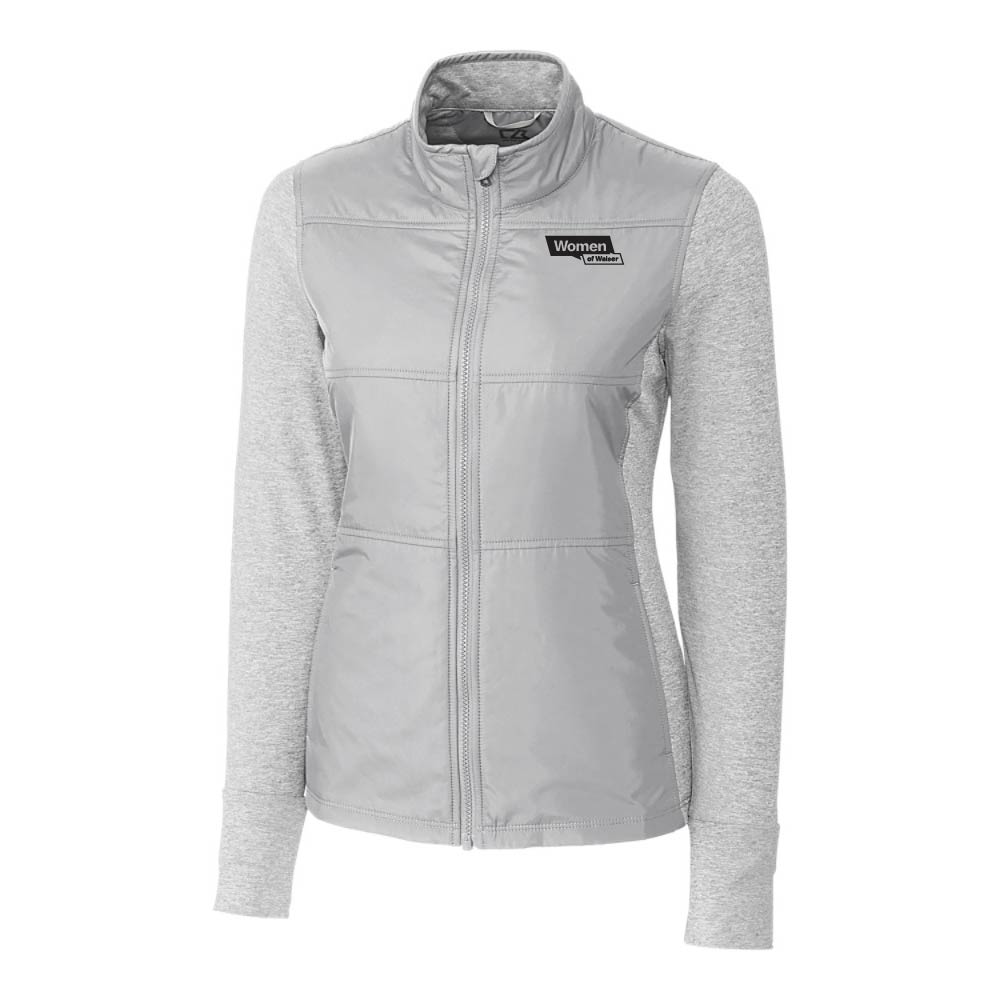 Cutter & Buck Stealth Hybrid Quilted Womens Full Zip Windbreaker Jacket