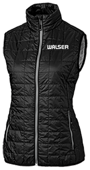 Walser Womens Black Rainier Puffy Vest