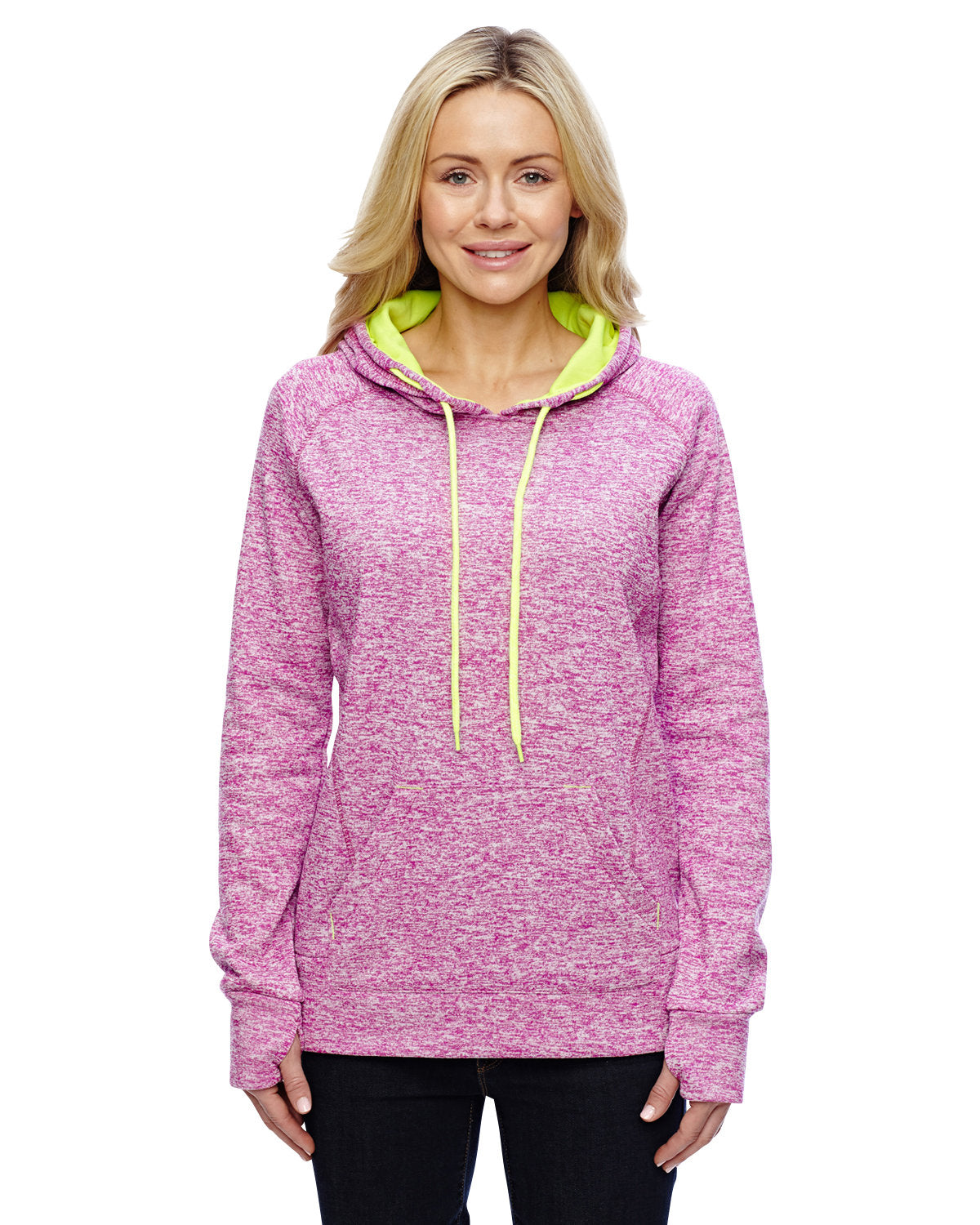 Ladies' Cosmic Contrast Fleece Hooded Sweatshirt