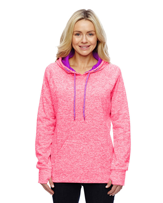 Ladies' Cosmic Contrast Fleece Hooded Sweatshirt