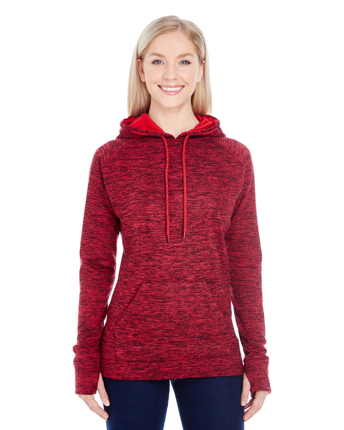 Ladies' Cosmic Contrast Fleece Hooded Sweatshirt