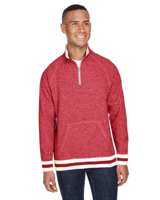 Adult Peppered Fleece Quarter-Zip