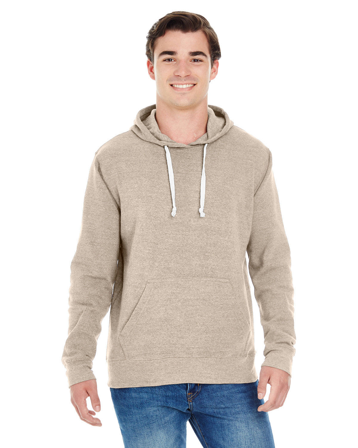 Adult Triblend Pullover Fleece Hooded Sweatshirt