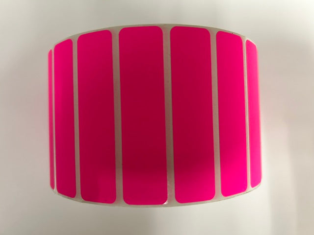 PINK FLUORESCENT LABELS - BLANK