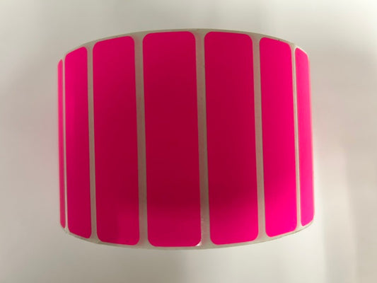 PINK FLUORESCENT LABELS - BLANK