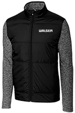 Cutter & Buck Stealth Hybrid Quilted Mens Full Zip Windbreaker Jacket